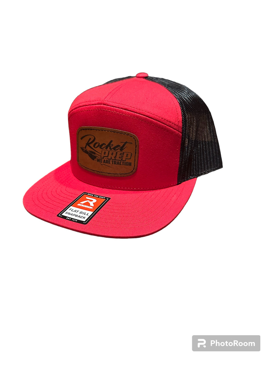 ROCKET PREP RICHARDSON FLAT BILL SNAPBACK ADJUSTABLE LEATHER PATCH HAT