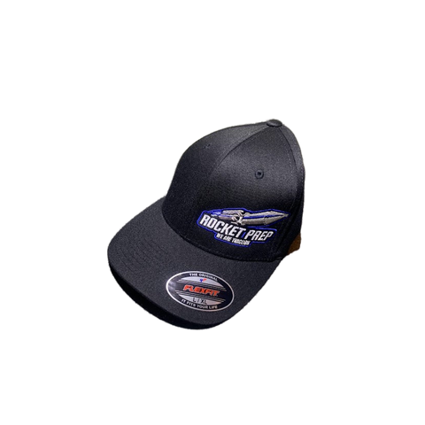 Rocket Prep Black Flex Fit hat - Rocket Track Products