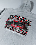 Rocket Track Glue Hooded Rocket Sweatshirt Back Close Up
