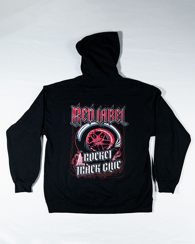 Rocket Track Glue Red Label Hooded Sweatshirt | Rocket Prep Glue ...