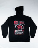 Rocket Track Glue Red Label Hooded Sweatshirt Back