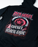 Rocket Track Glue Red Label Hooded Sweatshirt Back Close Up
