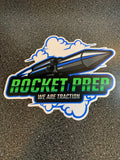 Rocket Prep Logo Decal Stickers Green Blue
