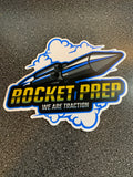 Rocket Prep Logo Decal Stickers Yellow