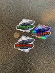 Rocket Prep Logo Decal Stickers Size Comparison 